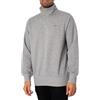 GANT Uomo Felpa con Zip 1/4 Regular Shield, Fresh Blue