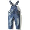 KIDSCOOL SPACE Salopette di jeans per neonato e ragazza,Salopette slim in denim per bambini,blu,2-3 anni