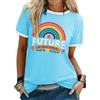 WIEIYM T-Shirt Donna Bring On The Sunshine Maglietta Estate Casual Tee Shirt Girocollo Manica Corta T-Shirt Lettera Stampata Camicetta Magliette E Camicette
