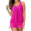 Generisch Bikini da donna, set da due pezzi, costume da bagno sexy, push up, brasiliano, con scollo a V, a vita alta, per la pancia, per la piscina, A167