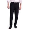 Haggar Men's Iron Free Premium Khaki Straight Fit Flat Front Flex Waist Casual Pant