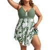 Hanna Nikole Costume da Bagno di Grandi Dimensioni da Donna Costume da Bagno Snellente, Costume da Bagno Intero con Volant