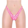 LittleForBig Piccolo Mistero Tanga Tucking Gaff Mutandine Morbido Liscio Similpelle Nascondere Gaff Shaping Slip per Crossdresser Transgender Individui, Colore: rosa., M