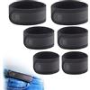 BeltBro Pro For Men - Cintura elastica BeltPro senza fibbia, con imbottitura ultra morbida, adatta per passanti da 3,8 cm, nero, 6 Pacchetto