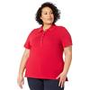Tommy Hilfiger Plus Size Short Sleeve Polo Scarlet 2X
