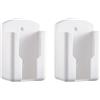 MKTOLHUS Supporto per telecomando da parete, confezione da 2 pezzi, autoadesivo, staffa AC per ventola TV, salvaspazio, organizer in plastica, 9 x 10 x 4 cm, per casa, ufficio, camera da letto