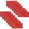 YFTRFR 14 Pezzi Busta Carta Perlescente Buste Rosse con Nastro per Inviti Fatti a Mano Compleanno Cartoline Biglietti di Auguri Natale San Valentino Vintage Fiocco