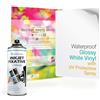 EVG Evergreen Goods - 20 fogli di carta vinilica bianca lucida impermeabile A4 e spray per fissaggio a getto d'inchiostro lucido, carta adesiva stampabile a getto d'inchiostro e laser | Stampa spray
