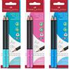 Faber-Castell 111993 - Matita Jumbo Grip Two Tone, durezza HB, bicolore, colori assortiti (non è possibile scegliere), 2 pezzi in blister