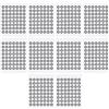 ANBOO 560 punti, 3 mm, 3D, marcatore 3D, punto di riferimento, per scansione 3D, spray per scanner 3D, interno 3 mm, esterno 6 mm (10 fogli)