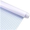 EVBEA Grande lavagna bianca adesiva multifunzione ardesia cancellabile adesivo da parete rotolo adesivo Whitebord 43 cm x 200 cm pennarello per la scuola ufficio casa