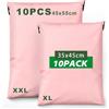 Wanxida 20 Pezzi Buste per Spedizioni Vinted (Rosa 35x45cm, 45x55cm) | Buste per Spedizioni Colorata Buste Spedizione Vinted Impermeabili Buste Spedizione per Piccole Imprese e Negozi al Dettaglio