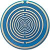 héliquantix Disco Lakhovsky Vitalità Disco polarizzante MWO bobina Tesla 10 cm a 2 lati rame placcato oro, cuore in cera d'api, radiazione EMF aumento campo vitale - Disco energetico eliquantix