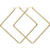 Flongo Orecchini geometrici da donna, oro, grandi, in acciaio inox, a rombi, quadrati, minimalisti, moderni, alla moda, regalo di compleanno, festa, vita quotidiana, fidanzata, moglie, Acciaio