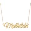 UMAGICBOX Collana con nome personalizzato squisito | 14 stili di polizia a scelta | ciondolo in acciaio inossidabile placcato oro 18 K e argento Sterling da personalizzare | idea regalo originale da