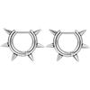AoedeJ G23 - Orecchini a cerchio in titanio con punte da 18 g, piccoli orecchini ad anello da 8 mm/10 mm/12 mm, per cartilagine da uomo e donna, per piercing multipli, punk, gioielli appuntiti