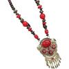YOPI Collana lunga a campana in stile etnico bohémien retrò Xizang for donna - Accessorio for maglione con catena a clavicola