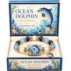Generico Collezione di bracciali Ocean Guardian, bracciale con ciondoli animali oceanici, con perline blu oceano, 7 disegni di creature marine per donne e amanti della spiaggia
