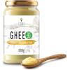 Cibo Quality Foods Cibo Burro Ghee Biologico 500gr - Latte di Parma e Reggio Emilia - Prodotto in Italia - Mucche al Pascolo - Punto di Fumo 250°C - Da Panna Centrifugata