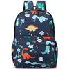 Aucuu Zaini Scolastici per Bambini, Zaino con motivo a dinosauro per Bambini 3-7 Anni, Elementare Scuola Materna Mimetica Borse, per All'aperto, Scuola, Viaggi