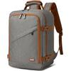 KONO Zaino Ryanair 40x30x20, Bagaglio a Mano, Grigio/Marrone