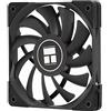 THERMALRLGHT Ventola CPU Thermalright TR C12015B per computer, ventola silenziosa a 4 pin PWM, ventola PC, ventola da 120 mm, dissipatore di calore slimline da 15 mm, ventola CPU da 120 mm (Nero)