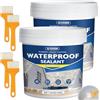 WYCOON Sigillante Impermeabile Liquido Trasparente 1KG - Impermeabilizzante Invisibile per Interni/Esterni, Antigoccia per Perdite Bagno/Tetti/Muri | Adesivo a Base Acqua