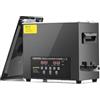 CREWORKS 6.5L Pulitore Ultrasuoni con Modalità Degas e Delicata Timer, 180W Pulizia Ultrasuoni con Timer, Pulitore Ultrasuoni Professionale per Ricambi Auto, Occhiali, Gioielli, Dentiere (6.5L 180W)