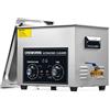 CREWORKS 10L Pulitore ad Ultrasuoni con Riscaldatore e Timer 240W Vasca Ultrasuoni in Acciaio Inossidabile con Modalità Degas e Delicata Lavatrice Ultrasuoni per Gioielli Occhiali Orologi Laboratorio