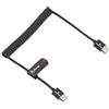 Alvin's Cables Alvin's Cables Cavo HDMI 2.1 8K Full HDMI, Cavo a spirale HDMI Tipo A Z-CAM per ATOMOS Ninja V, cavo flessibile e resistente per fotocamere BMPCC, Panasonic S1H GH5, Sony A7S3 A9 A74 A7siii, Canon C70