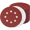 Sinand 200 Pezzi Dischi Abrasivi 125mm,8 Fori Rotondi Carta Vetrata Abrasiva,40/60/80/P100/120/180/240/320/400/600 Graniglie