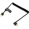 Alvin's Cables 8K 2.1 HDMI Cavo ad Alta Velocità Cavo a Spirale Intrecciato per Atomos Ninja V, Portkeys BM5, per Feelworld Monitor, per Canon C300, Z CAM E2, per Sony FS5 | FS7| A7S3 Fotocamere