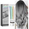 Cutiolly Crema Colorante per Capelli,Crema Colorante Capelli,Tinta per Capelli,Colore Temporaneo Capelli,Hair Color Silver Cream,Cera Temporanea per Capelli Color Argento,Colore Semipermanente Argento Grigio