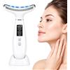 Unipampa Massaggiatore Viso Elettrico, Dispositivo di Bellezza Antirughe | Face Massager con 6 Modi 7 LED, 5℃ del Freddo, 45℃ Massaggio EMS per Face Lifting con 4 Intensità di Vibrazione