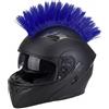 NICEYEA Mohawk Parrucca per casco da moto, colorata, accessorio per moto, combinazione di strisce adesive, stabile, antiscivolo