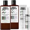 Bali Curls by Hank Ge Bali Curls, set di riparazione per bonding - 4 fasi di cura e riparazione per ricci danneggiati - shampoo, balsamo, leave-in & overnight Elixir