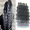MLETULIPS Extensioni per capelli a trecce intrecciate a crochet ricci