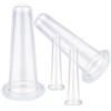 Generico Kit di Coppe per Viso - Silicone Sottovuoto Coppette Massaggio Facciale | Strumento di Bellezza Viso Portatile per Viaggi Casa Ufficio