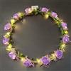 HhBdy Cerchietto per Capelli a LED, A Forma di Corona di Fiori (Viola) | Corona di Fiori a LED Regolabile, LED Fascia Fiori Ideale Come Regalo per Tutte le Occasioni per Feste di Halloween