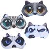 LMOGWL 4 Piece Carino Gatto e Cane Maschera Occhi, Morbido e Soffice Sonno Ombrellone Maschera Occhi per Riposo e Frauen Daydream Schlafmaske