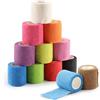 Foydream Benda Elastica Autoadesiva 5cm x4.5m Bende non Tessuto Fasciatura Garza Coesiva Bendaggio Coesivo Adesivo Bende Salvapelle Sport Tape per Pet Vet Mani Piedi Ginocchia Braccia