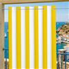 Byour3 - Tende Impermeabili per Esterno con Anelli in Metallo A Caduta Antimuffa - Tende Laterali Gazebo Oscuranti Tenda Parasole Terrazzo Balcone Tela Solare Frangivista (Righe Giallo, L.155x272H)