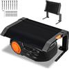 Monucep Garage per robot tosaerba con tetto pieghevole, casetta protettiva pieghevole in robusta plastica PP con telaio in ferro, protezione UV, per il giardino, 72 x 56 x 36 cm