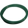 VERDELOOK Matassa Plast, Filo di Ferro plastificato, Diametro 1.3 cm Lunghezza 20 m, Verde