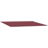KPWENFBSL Tessuto di ricambio per tenda da sole, 450 x 300 cm, resistente, 240 g/m², in poliestere, copertura di ricambio con mantovana, per terrazza e balcone, colore rosso bordeaux