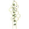 Generic Traliccio per piante da interno, supporto per vite rampicante, 37 x 15 x 0,9 cm, paletti da giardino con struttura robusta, in metallo, elegante supporto verde con design moderno, formazione di
