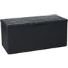 Toomax Portofino baule multiuso da 340L con seduta 123,7x54,5x56,2h cm, effetto legno colore antracite, in plastica resistente, resistente ai raggi UV, dotato di foro per lucchetto, per esterni