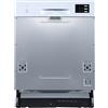 PKM Lavastoviglie GSP12-6TI-P/12 coperti/6 programmi/1950 Watt/52 dB/Eco-, vetro, 90 minuti, veloce, intensivo, programma universale/orario di partenza/installazione/1 cestino posate/efficienza