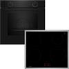 Neff Set BX16IB composto da forno a incasso B1DCA0AK0 con CircoTherm, 60 x 60 cm, nero, N 30 e T46SBE1L0 a induzione, 60 cm, nero, con telaio sospeso, N 50