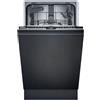 Siemens SR63HX74KE iQ300, lavastoviglie completamente integrata da 45 cm, cestello portaposate, sistema di cestello varioFlex, varioSpeed Plus, aquaStop, infoLight, hygienePlus, funzionamento